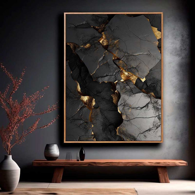 Quadro Decorativo Abstrato Black