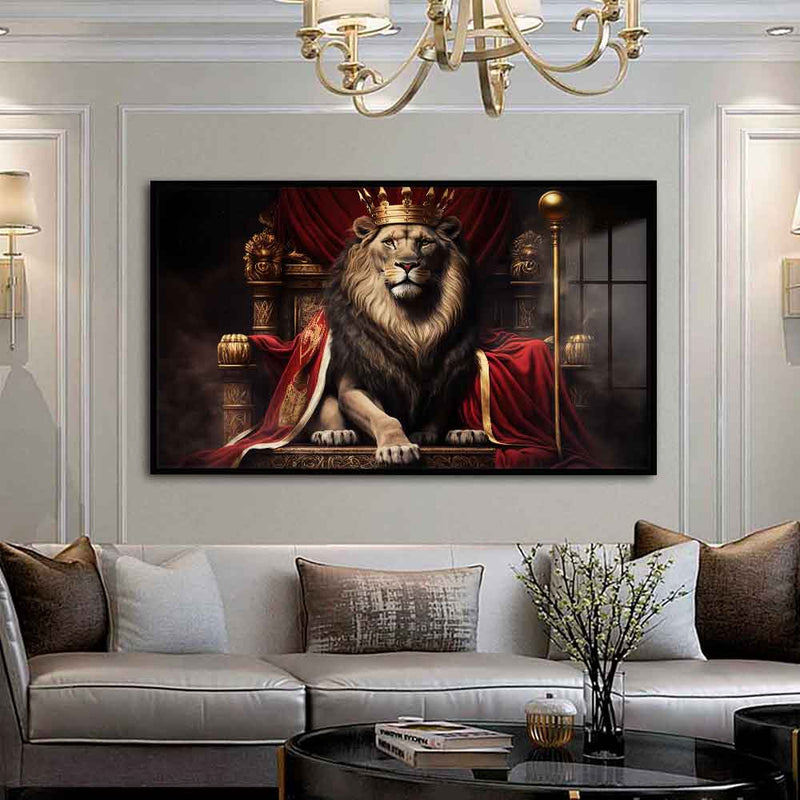 Quadro Decorativo Leão Rei