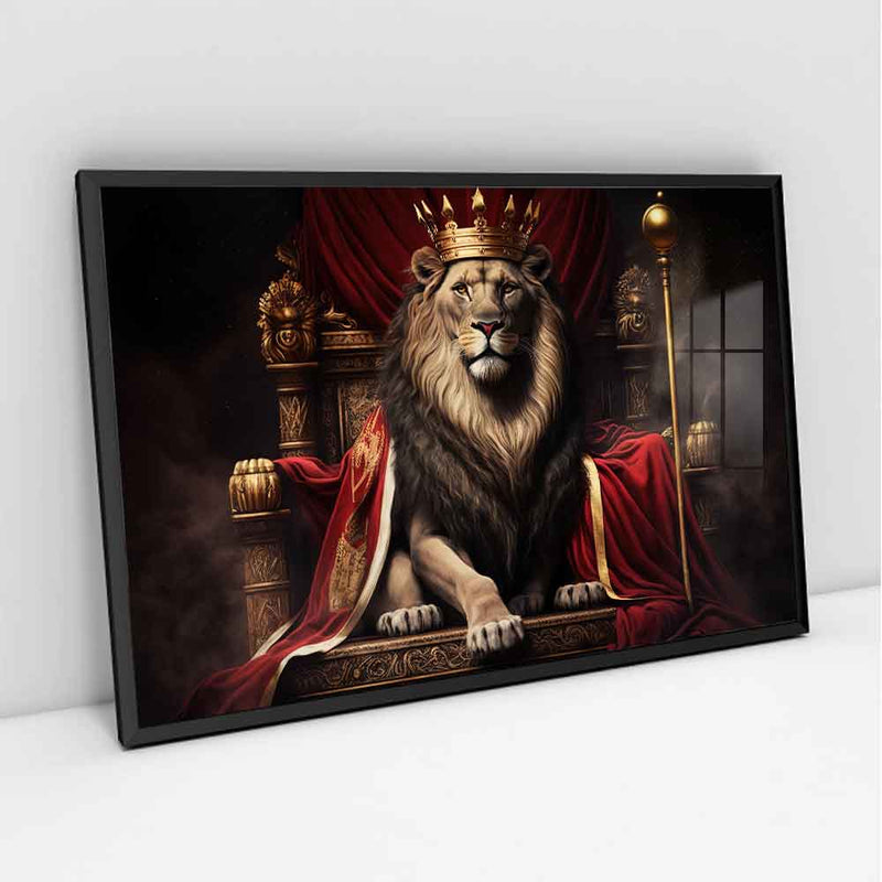 Quadro Decorativo Leão Rei