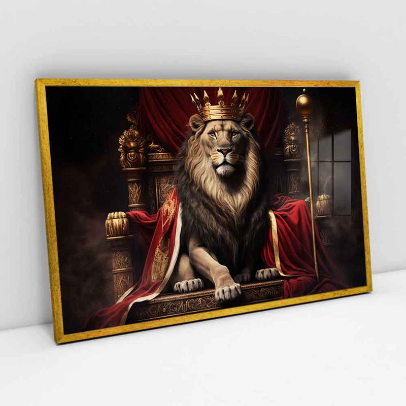 Quadro Decorativo Leão Rei