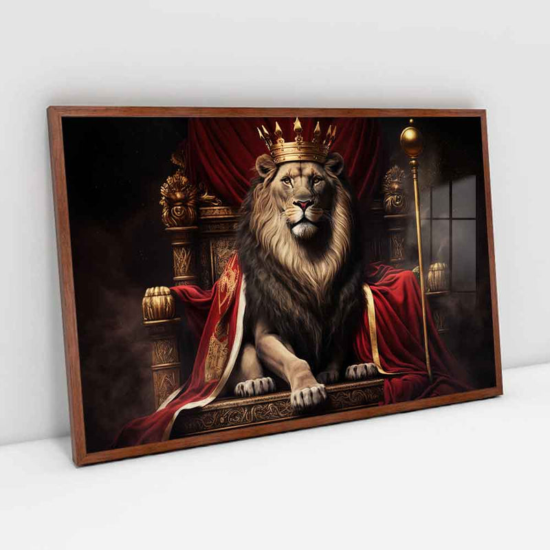 Quadro Decorativo Leão Rei