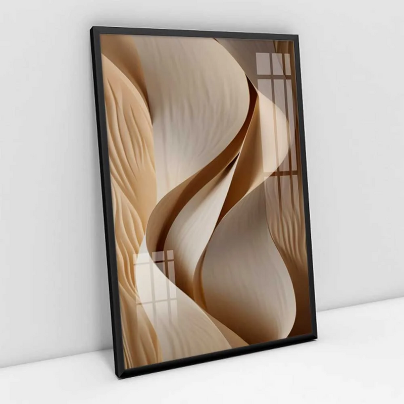 Quadro Decorativo Dunas de Areia de Ouro