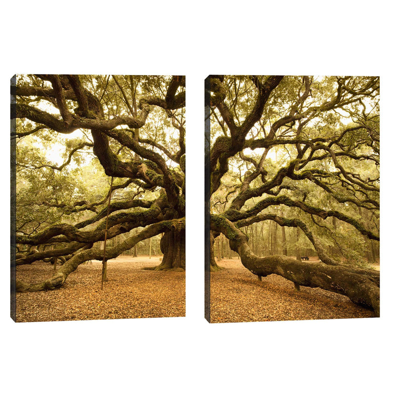 Quadro decorativo 2 telas Arvore antiga