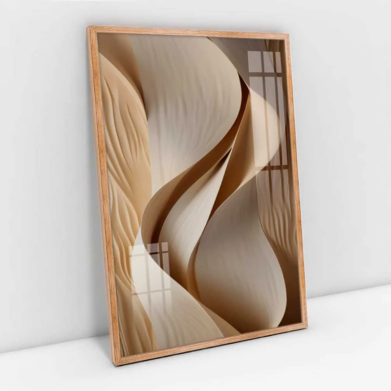 Quadro Decorativo Dunas de Areia de Ouro