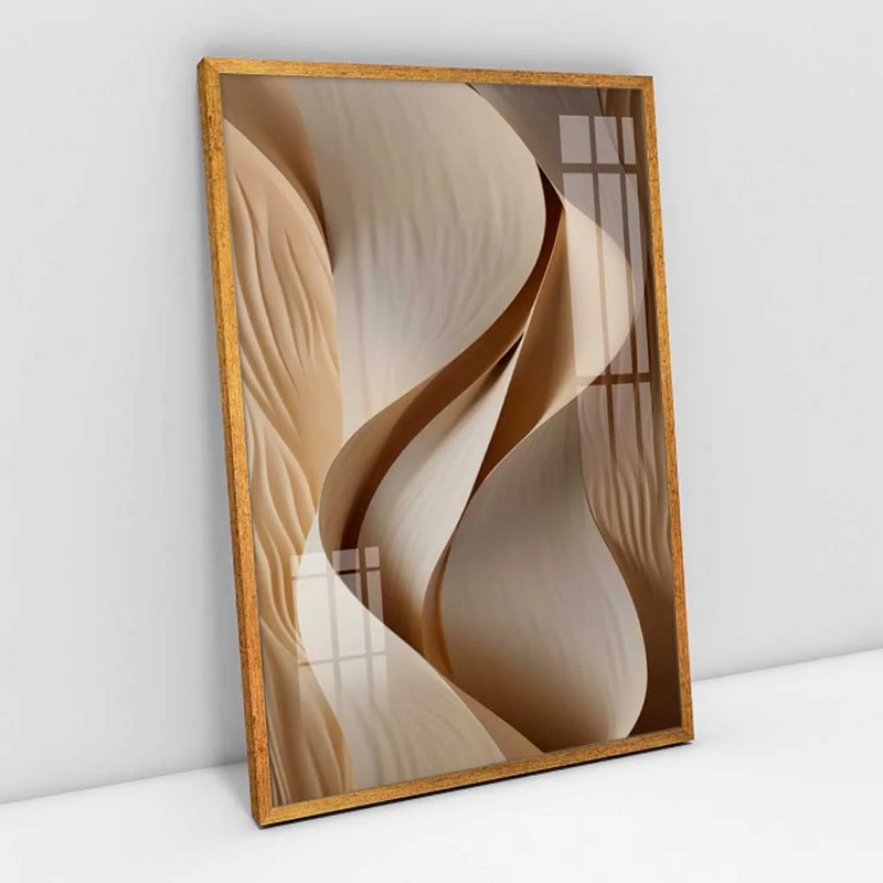 Quadro Decorativo Dunas de Areia de Ouro