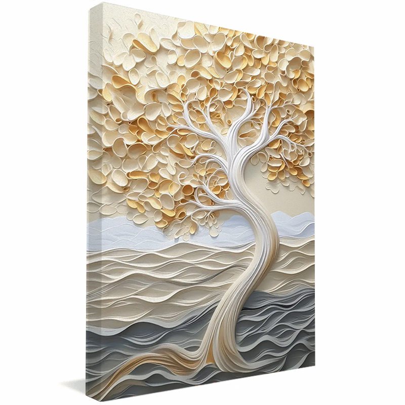 Quadro Decorativo Árvore da Vida White Lite