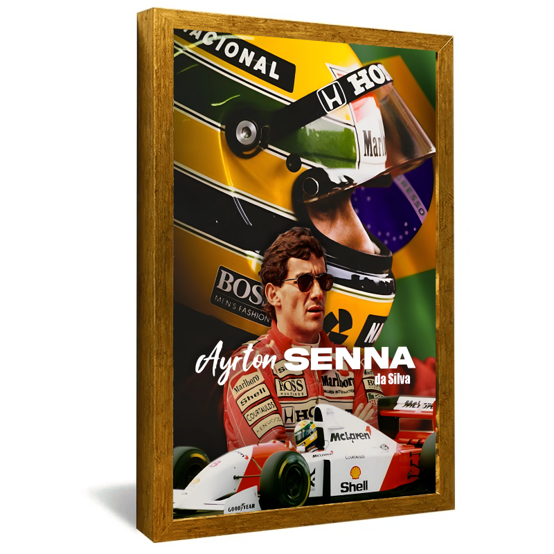 Quadro Decorativo Ayrton Senna  Campeão