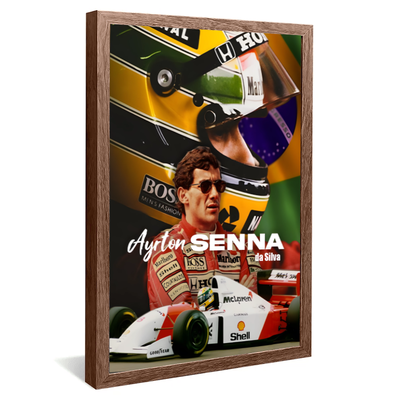 Quadro Decorativo Ayrton Senna  Campeão
