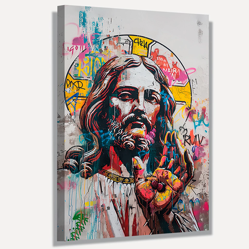 Quadro Decorativo Jesus Arte Urbana