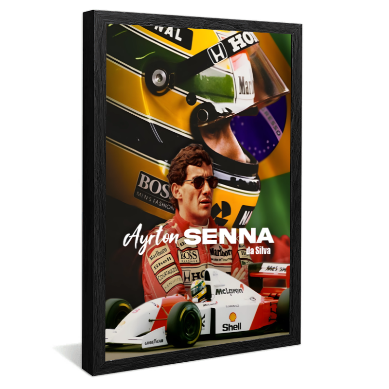 Quadro Decorativo Ayrton Senna  Campeão