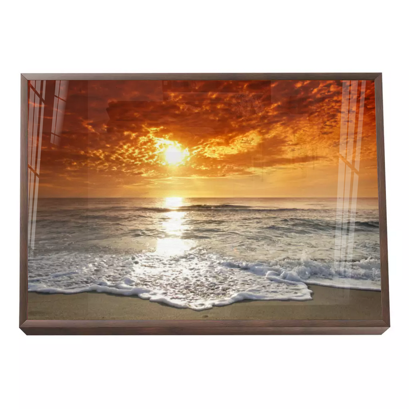 Quadro Decorativo Nascer do Sol Praia