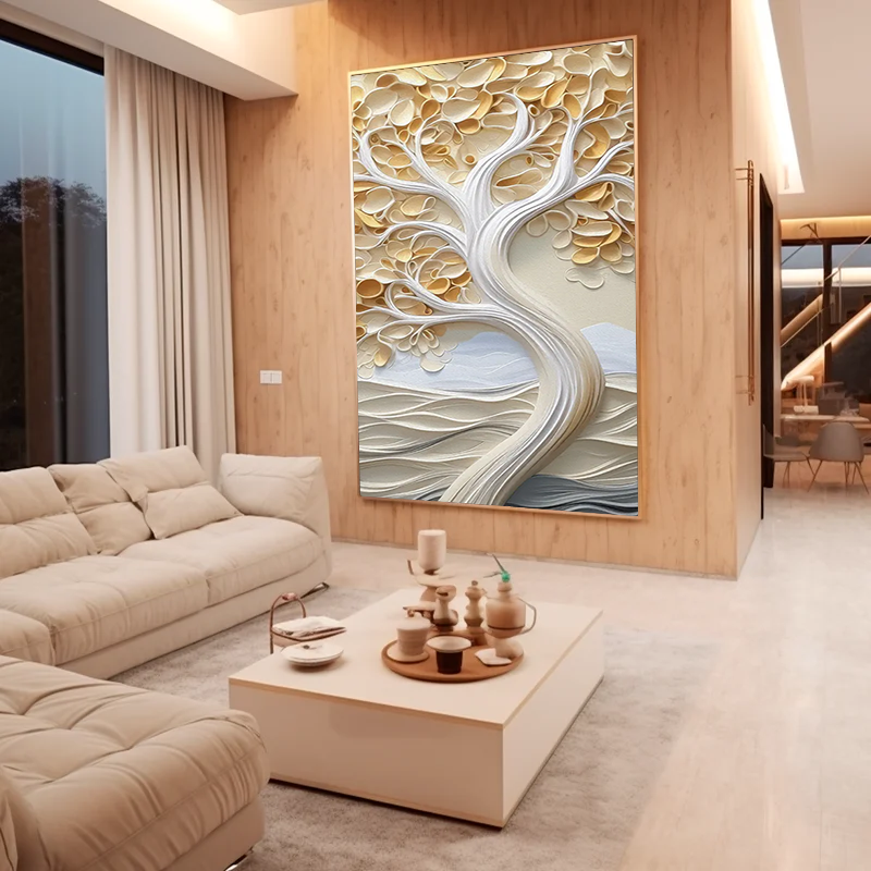 Quadro Decorativo Árvore da Vida White Lite