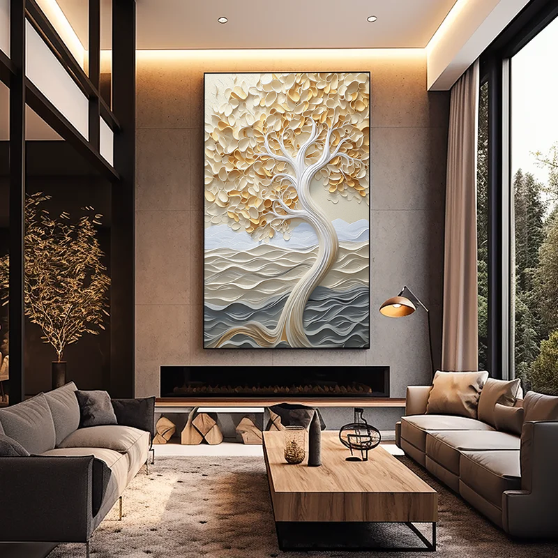 Quadro Decorativo Árvore da Vida White Lite