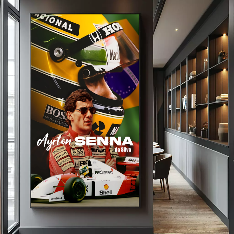 Quadro Decorativo Ayrton Senna  Campeão