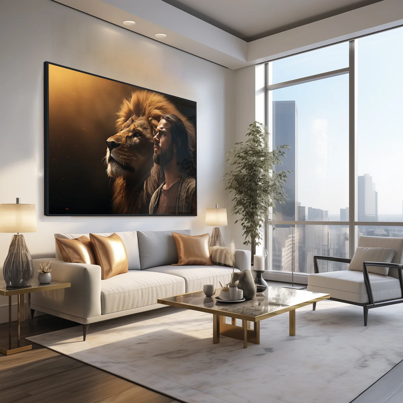 Quadro Decorativo A Majestade e o Leão