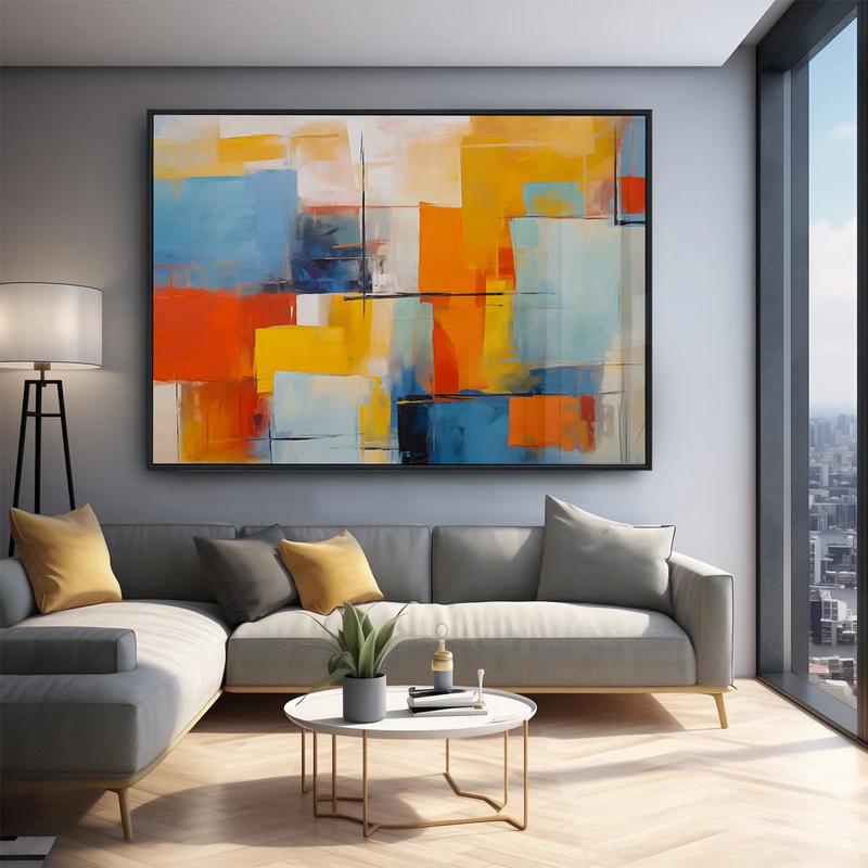 Quadro Decorativo Mosaico Urbano