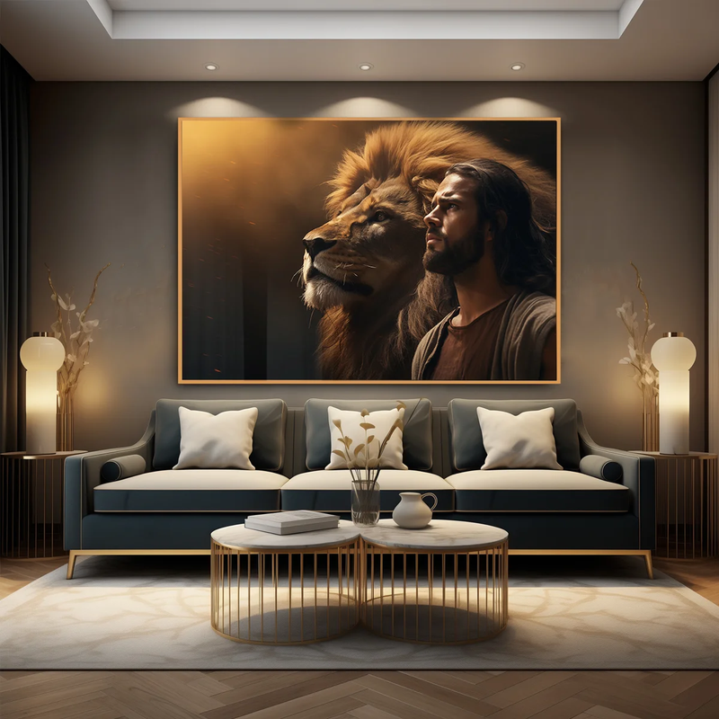 Quadro Decorativo A Majestade e o Leão