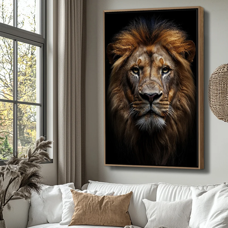 Quadro Decorativo Leão Majestoso