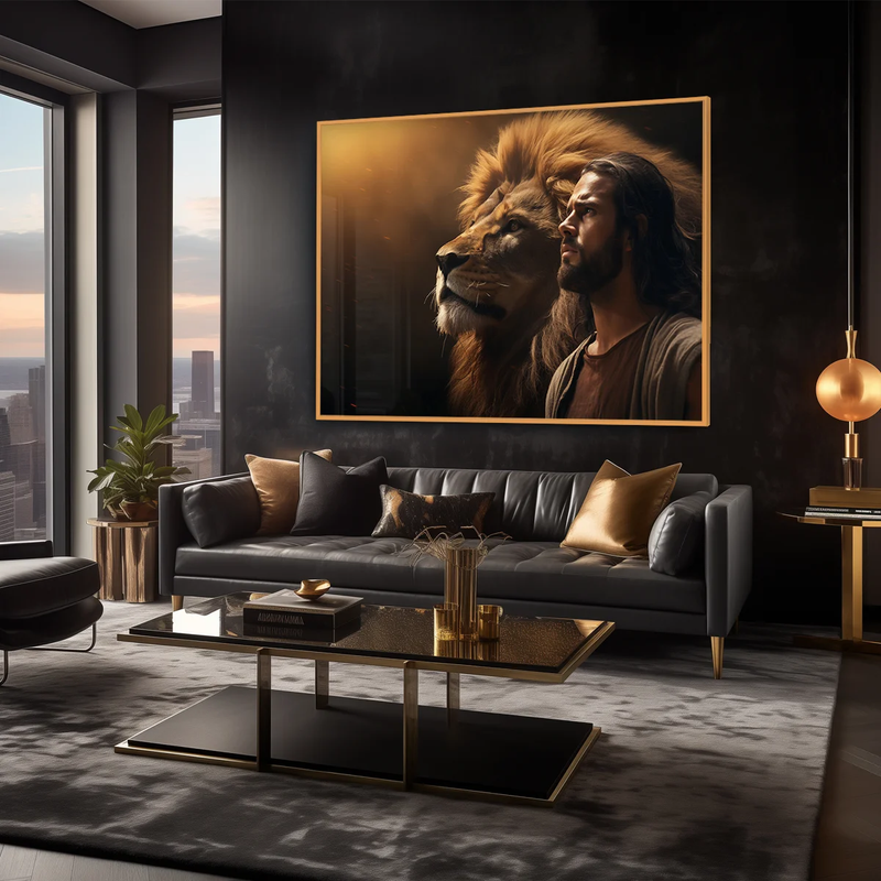 Quadro Decorativo A Majestade e o Leão