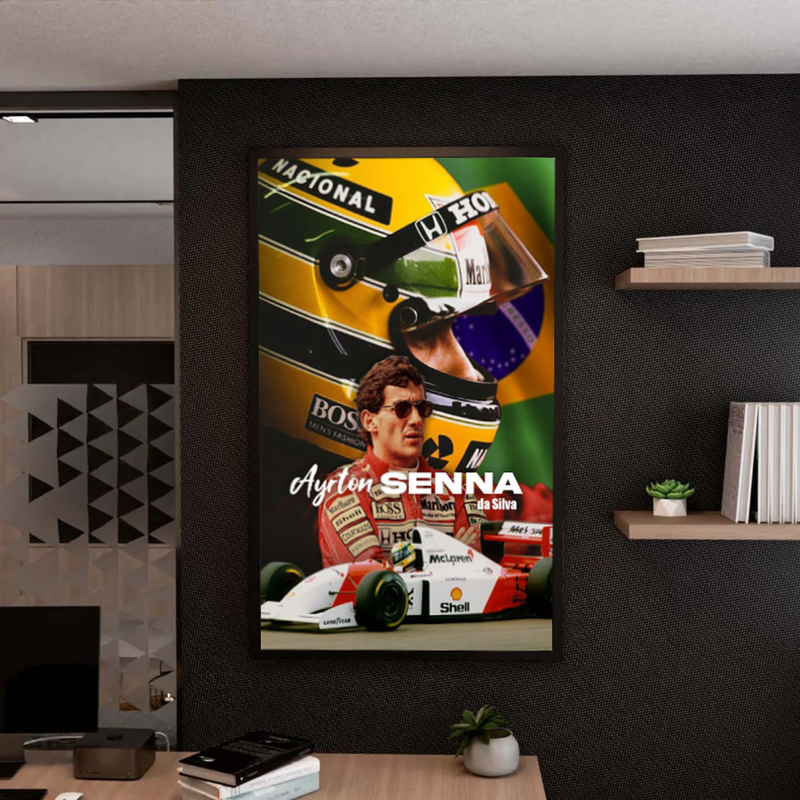 Quadro Decorativo Ayrton Senna  Campeão