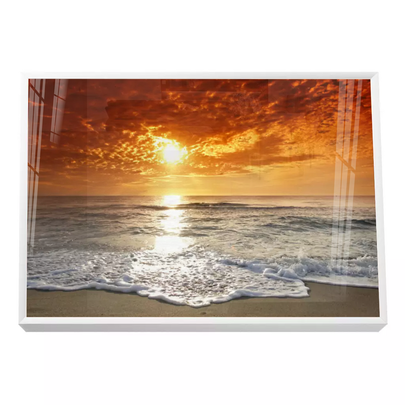 Quadro Decorativo Nascer do Sol Praia