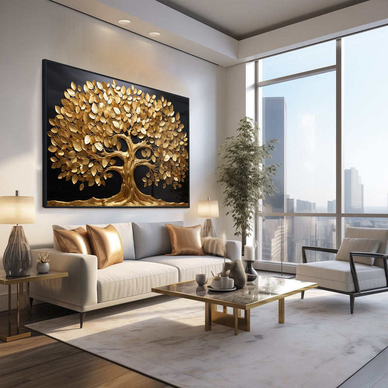 Quadro Decorativo Árvore da Vida Gold 2
