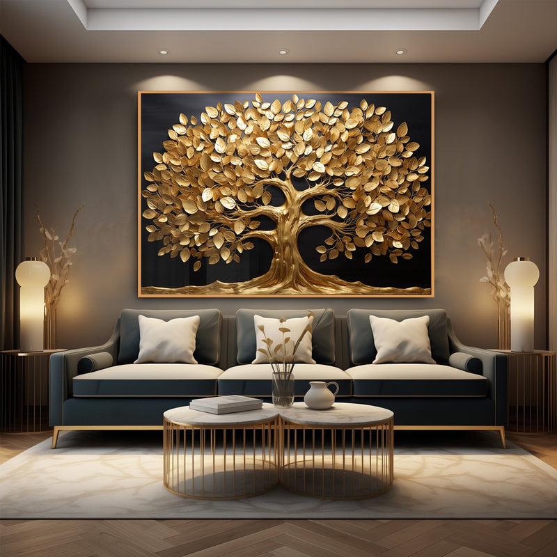 Quadro Decorativo Árvore da Vida Gold 2