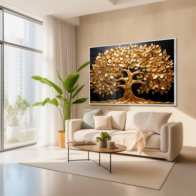Quadro Decorativo Árvore da Vida Gold 2