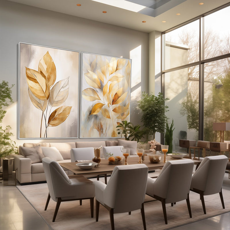 Quadro Decorativo  2 Telas Essência do Outono