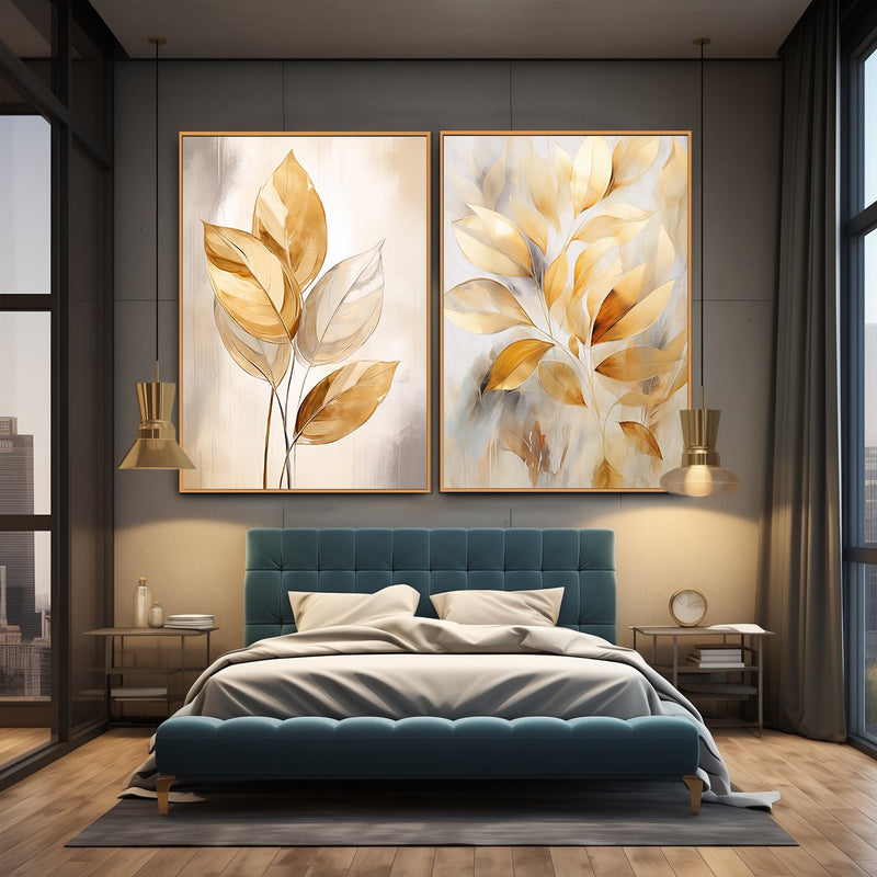 Quadro Decorativo  2 Telas Essência do Outono