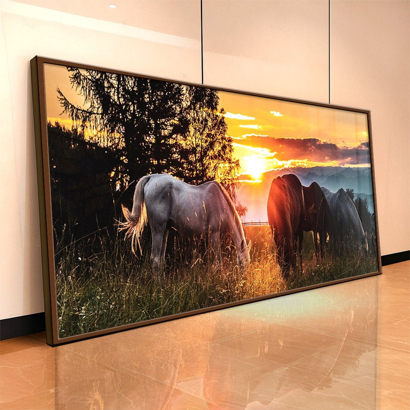 Quadro Decorativo Pôr do Sol Campeiro