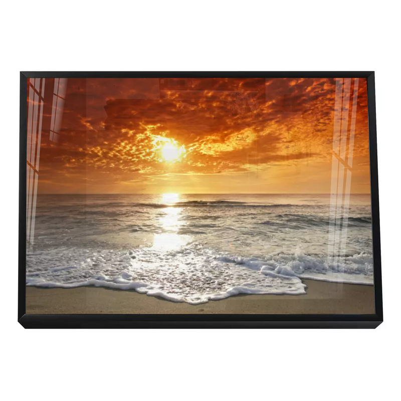Quadro Decorativo Nascer do Sol Praia