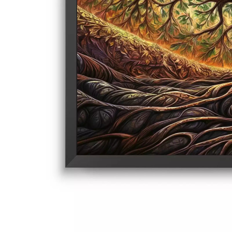 Quadro Decorativo  Árvore da Vida Raiz  Sagrada