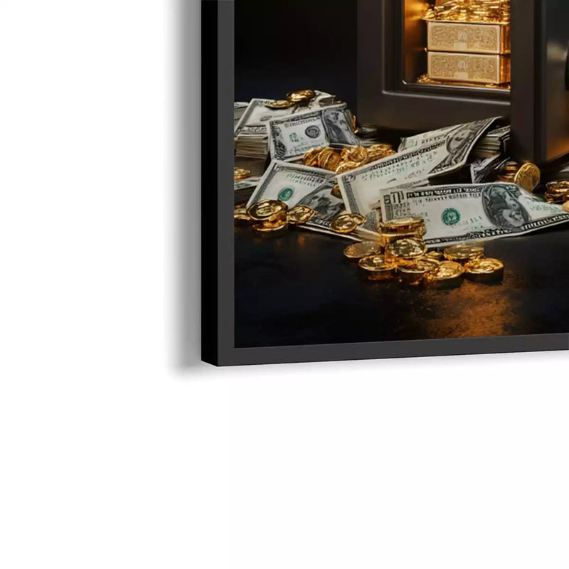 Quadro Decorativo Cofre Gold