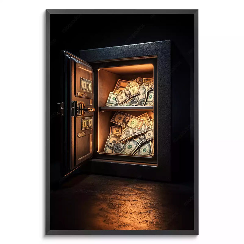 Quadro Decorativo Cofre Fortuna