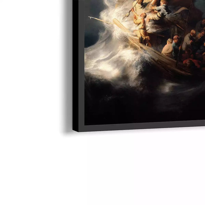 Quadro Decorativo Cristo em uma tempestade no mar-da Galileia