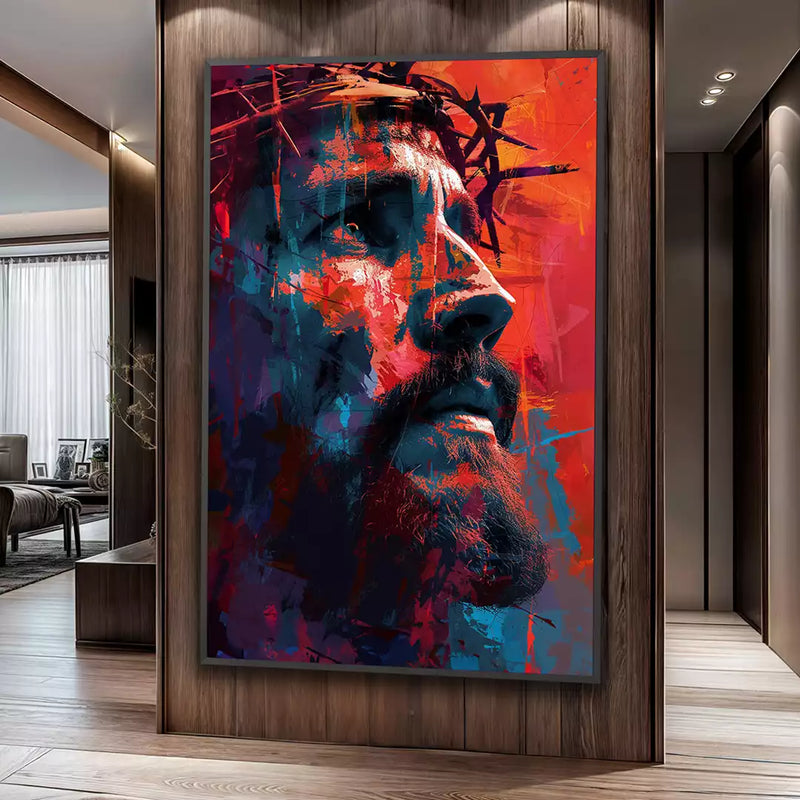 Quadro Decorativo Jesus Na Intensa Luz da Redenção Divina