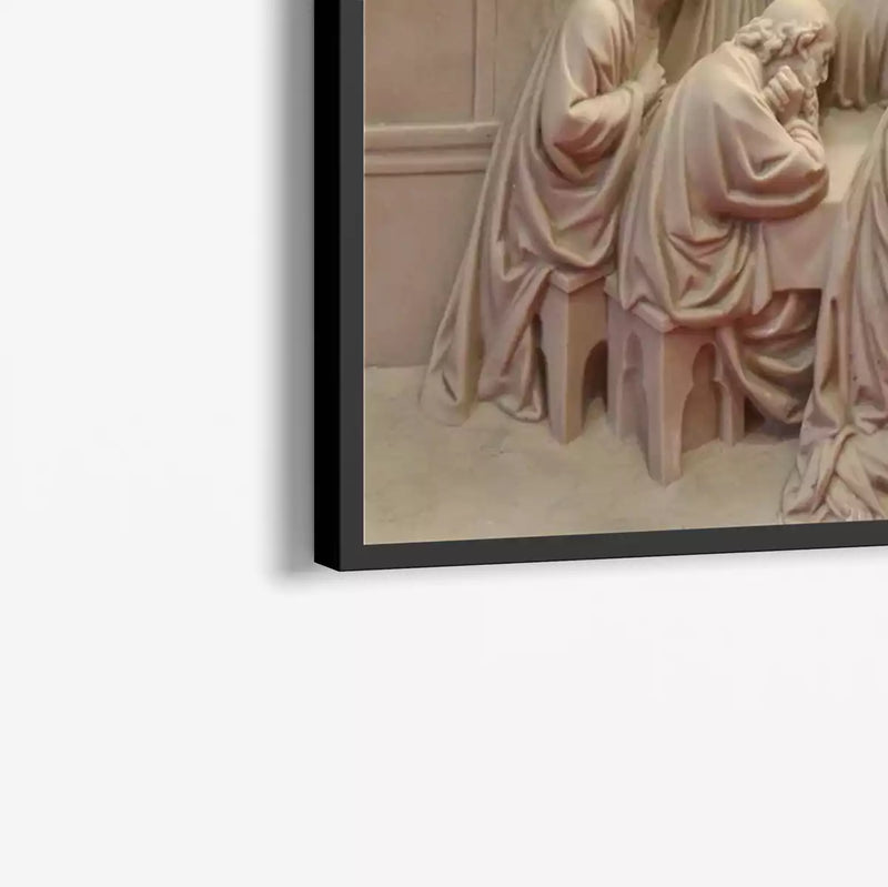 Quadro Decorativo  Santa Ceia em Escultura