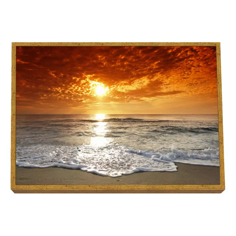 Quadro Decorativo Nascer do Sol Praia